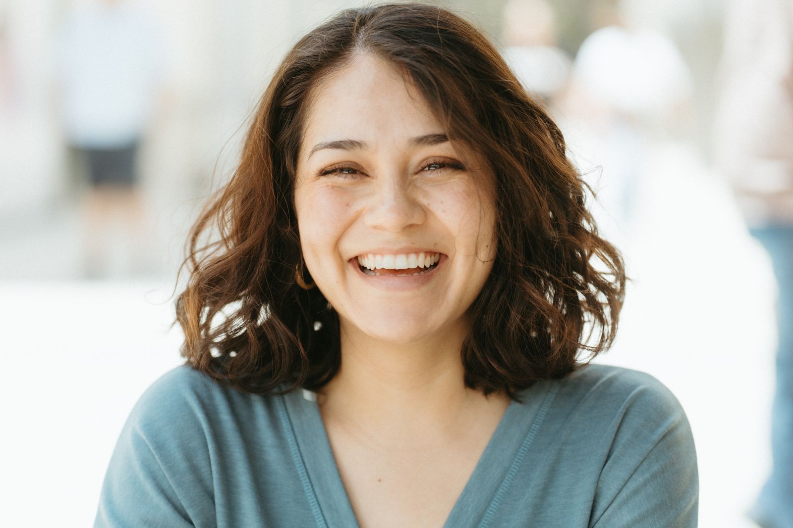 Un sourire sain et lumineux